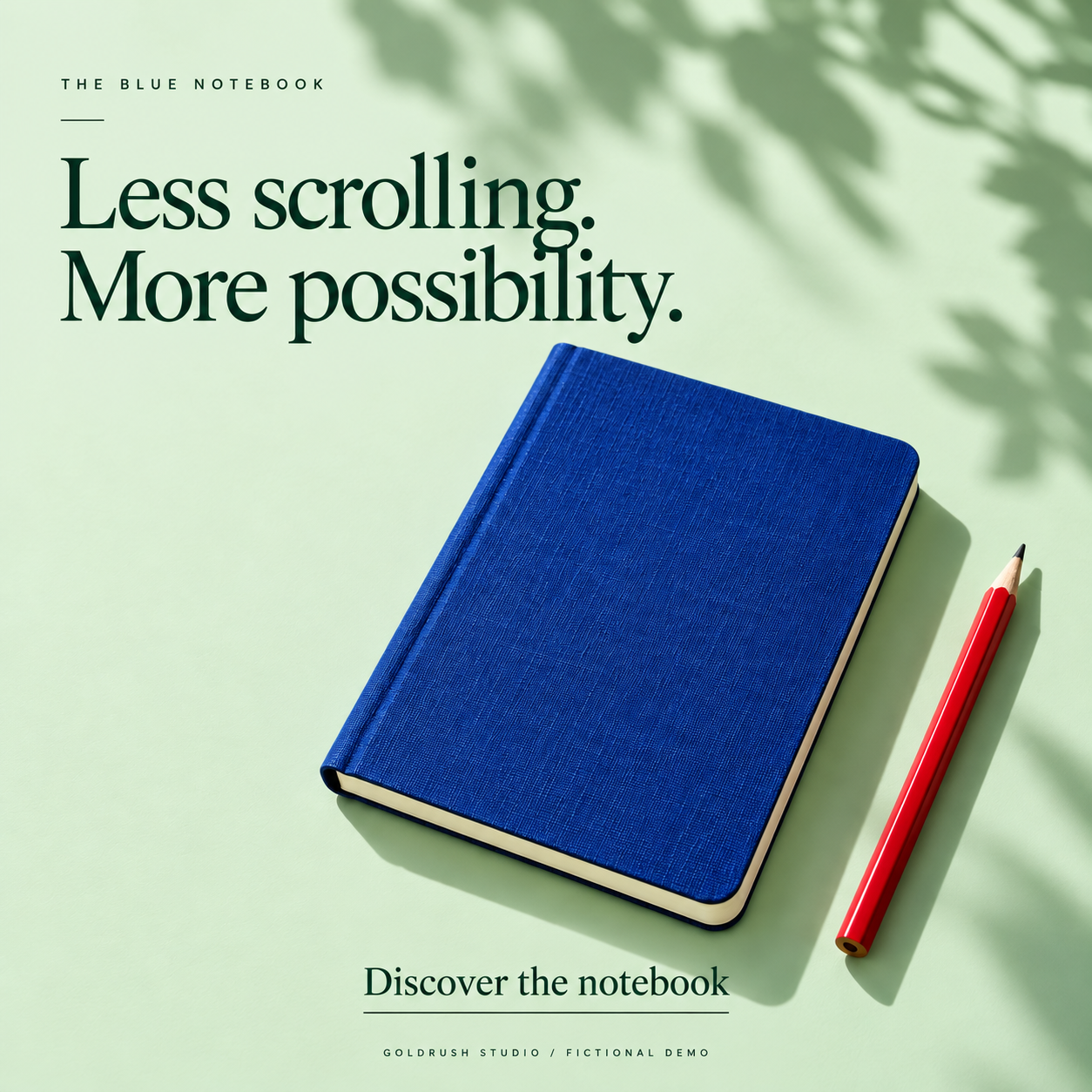 Quiet Moment: Less scrolling. More possibility.